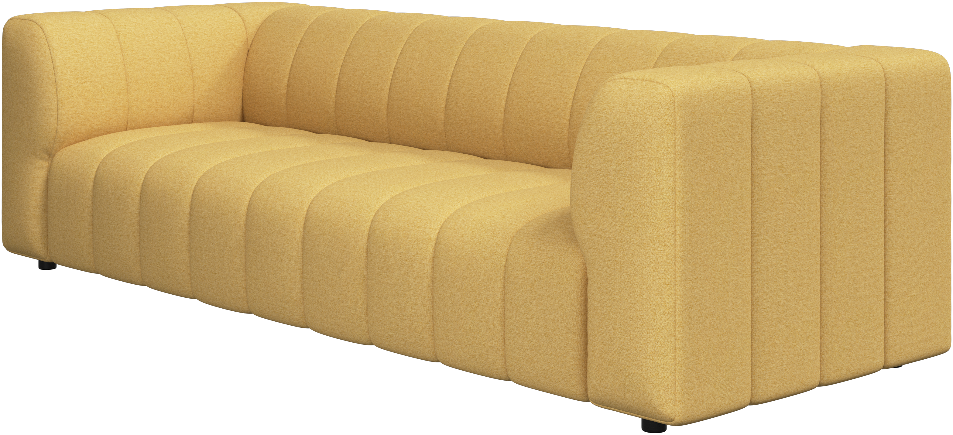 ボーコンセプトマスタード色 3人掛けソファ